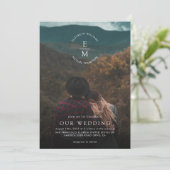 Invitation Mariage de script photo simple et élégant 2 (Debout devant)