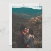 Invitation Mariage de script photo simple et élégant 2 (Dos)