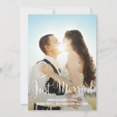 Invitation Mariage de script romantique - Blanc (Devant)