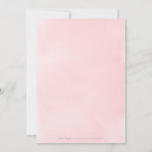 Invitation Mariage De Script rose Gold Blush Toujours Et Fore (Dos)