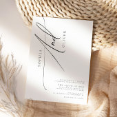 Invitation Mariage de script simple et élégant