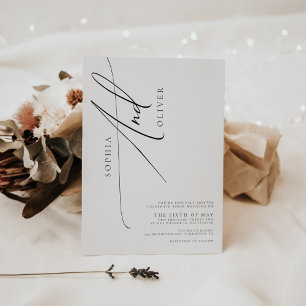 Invitation Mariage de script simple et élégant