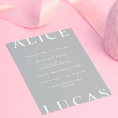 Invitation Mariage de script ultra moderne