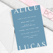 Invitation Mariage de script ultra moderne