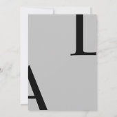 Invitation Mariage de script ultra moderne (Dos)