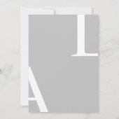 Invitation Mariage de script ultra moderne (Dos)