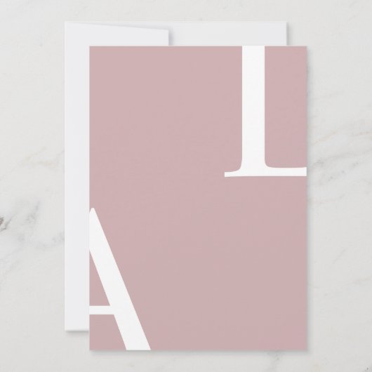 Invitation Mariage de script ultra moderne (Dos)