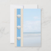Invitation Mariage de Seashell Beach (Dos)