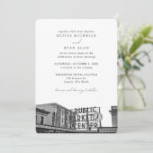Invitation Mariage de Seattle Pikes personnalisés Place Photo (Debout devant)