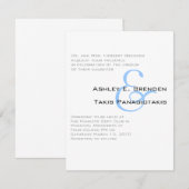 Invitation Mariage de Sheek de métro (Devant / Derrière)