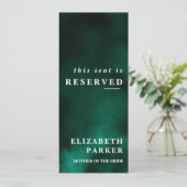 Invitation Mariage de siège réservé Emerald Green (Debout devant)