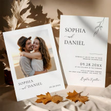 Mariage de simplicité moderne Bliss botanique