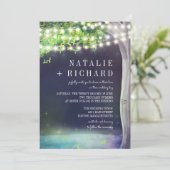 Invitation Mariage de soirée de l'étang enchanté (Debout devant)