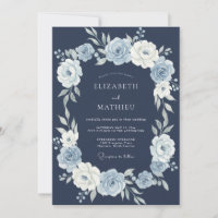 Mariage de solstice bleu marine