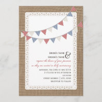 Mariage de soutage à motifs inspirés de Burlap