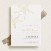Invitation Mariage de Starfish Beach