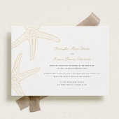Invitation Mariage de Starfish Beach