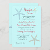 Invitation Mariage de Starfish Beach (Devant / Derrière)