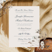 Invitation Mariage de style ancien de la Marine ivoirienne