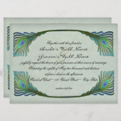 Invitation Mariage de style Art nouveau Vintage (Devant / Derrière)