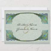 Invitation Mariage de style Art nouveau Vintage (Dos)