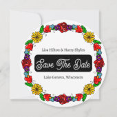 Invitation Mariage de style artistique Tatouage Graffiti  Enr (Dos)