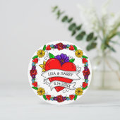 Invitation Mariage de style d'art de tatouage de graffiti Enr (Debout devant)