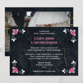 Invitation Mariage de style diner des années 50 (Devant / Derrière)