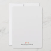 Invitation Mariage de style Letterpress cadre Abstrait vintag (Dos)