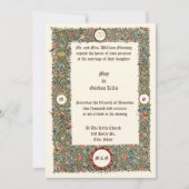 Invitation Mariage de style médiéval de l'ère victorienne 189 (Devant)