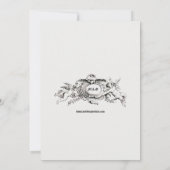 Invitation Mariage de style médiéval de l'ère victorienne 189 (Dos)