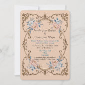 Invitation Mariage de style Rococo élégant (Devant)