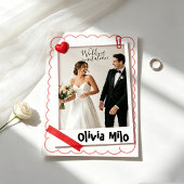 Invitation Mariage de style Scrapbook Polaroid tendance