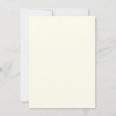 Invitation Mariage de style simple couleur ivoire (Dos)