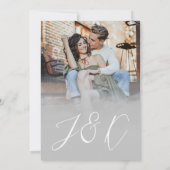 Invitation Mariage de superposition photo de papillon noir et (Dos)