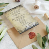 Invitation Mariage de Swan Lovebird de la Renaissance médiéva