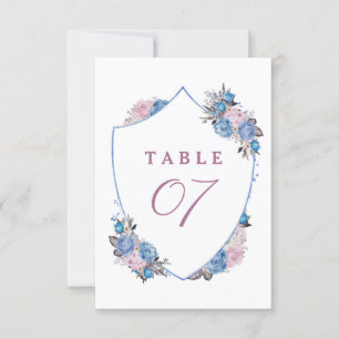 Invitation Mariage de table parisien Charm Crest Seating Numé
