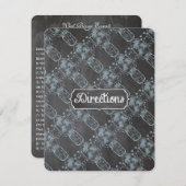 Invitation Mariage de tableau de bord bleu rustique Mason Jar (Devant / Derrière)