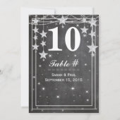 Invitation Mariage de tableau de bord moderne n° de tableau (Dos)