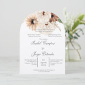 Invitation Mariage de terracota Boho (Debout devant)