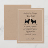 Invitation Mariage de Térriers Australiens à Longues Queues (Devant / Derrière)