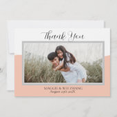 Invitation Mariage de texte photo et script moderne (Devant)