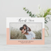 Invitation Mariage de texte photo et script moderne (Debout devant)