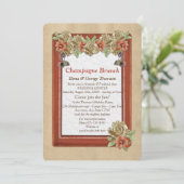 Invitation Mariage de texture en cuir et daim Art Shower (Debout devant)