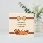 Invitation Mariage de Thanksgiving (Debout devant)