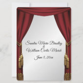 Invitation Mariage de thème de cinéma écran Silver (Dos)