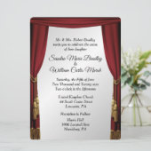 Invitation Mariage de thème de cinéma écran Silver (Debout devant)