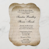 Invitation Mariage de thème musical (Devant / Derrière)