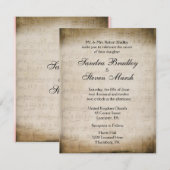 Invitation Mariage de thème musical (Devant / Derrière)