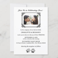 Mariage de thème Photo Dog personnalisé